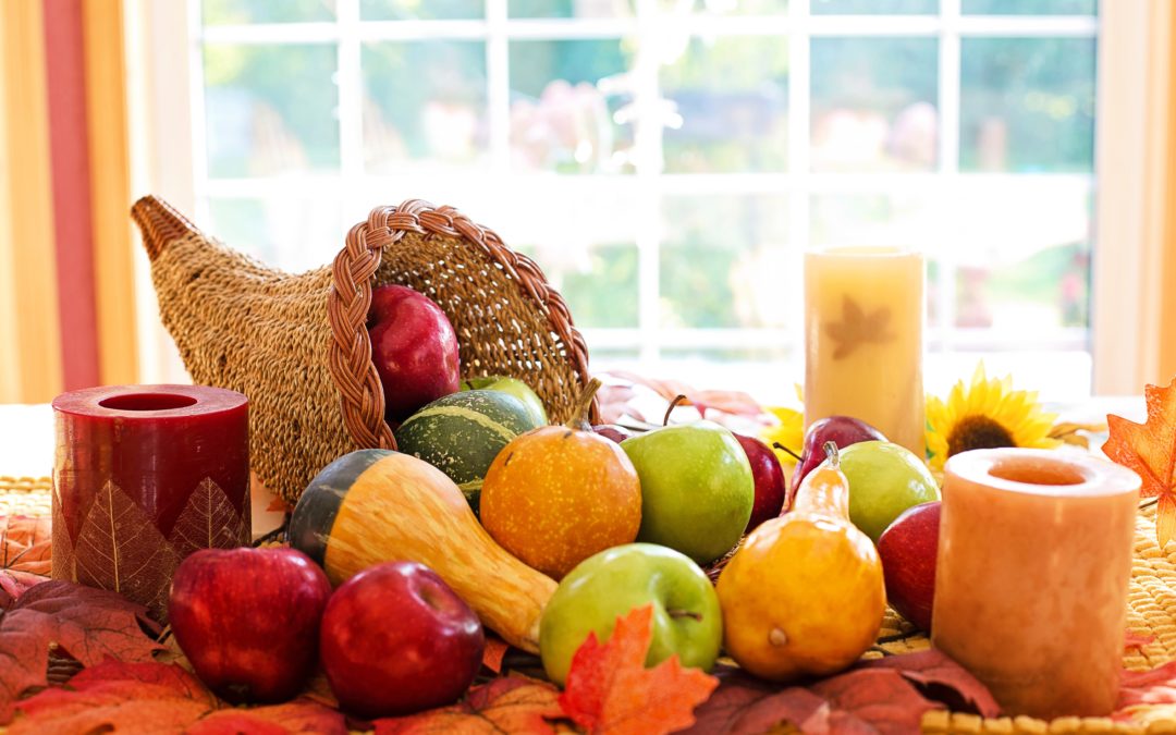 vegetarian thanksgiving, cornucopia, fruit